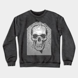 Pixelated Skull #3 †††† 8bit Graphic Design Crewneck Sweatshirt